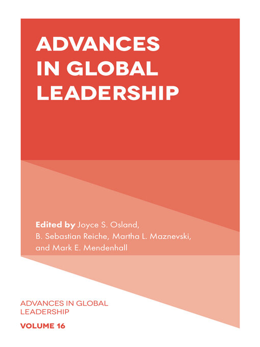 Title details for Advances in Global Leadership by Joyce S. Osland - Wait list